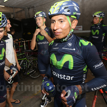 Nairo Quintana (Movistar) antes de enfrentar la Vuelta al País Vasco