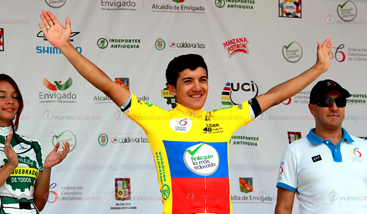 Richard Carapaz de la escuadra Strongman Campagnolo es el nuevo líder de la Vuelta de la Juventud