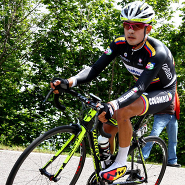 Rodolfo Torres, uno de los pedalistas colombianos presentes en la Vuelta a Castilla y León