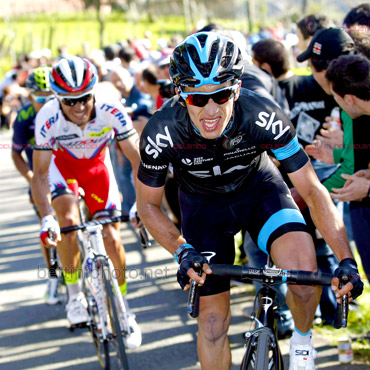 Sergio Luis Henao, uno de los presentes este domingo en la Liége-Bastogne-Liége