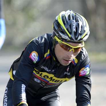 Walter Pedraza, el mejor de los colombianos en el Giro dell'Apennino.