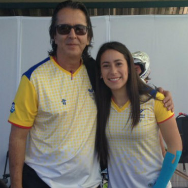 Agustín Moreno Aristizábal, nuevo Presidente de la Federación Colombiana de Ciclismo junto a Mariana Pajón (La Patria)