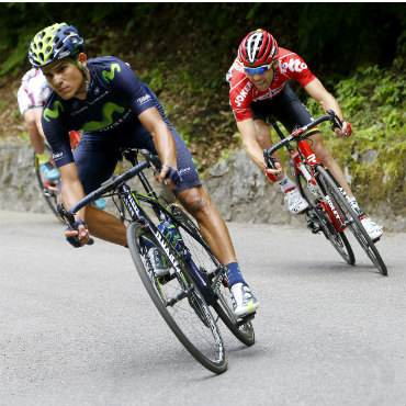 Andrey Amador de Costa Rica, terminó cuarto en el Giro 2015