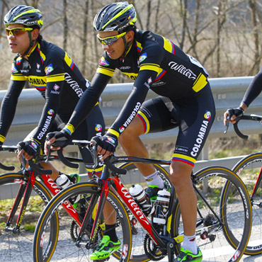 Brayan Ramírez con el Team Colombia en el Bayern Rundfahrt