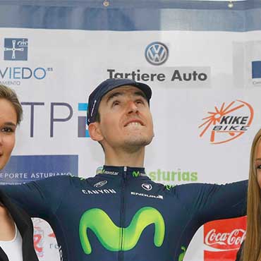 Igor Antón (Movistar Team) ganador de la primera etapa de la Vuelta a Asturias 2015