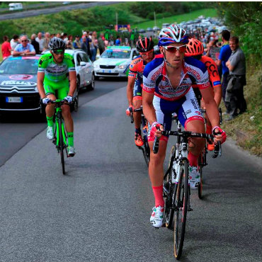 Marco Bandiera, protagonista en las fugas en el Giro de Italia