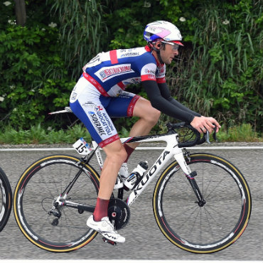 Marco Frapporti, animador de la jornada de este viernes en el Giro