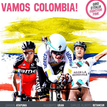 Siete corredores colombianos tendrá el Giro de Italia 2015