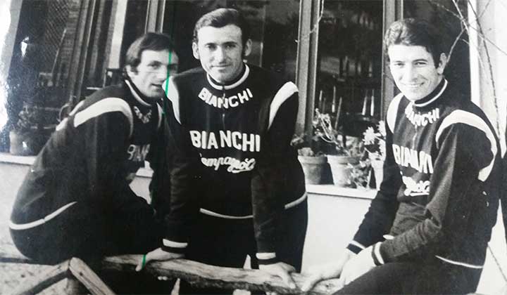 Cochise Rodriguez y Felice Gimondi en el Tour de Francia en 1975