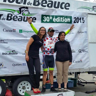 Maurico Ortega, líder de la Montaña en el Tour de Beauce 2015