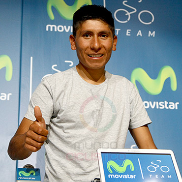El genial escarabajo boyacense atendió a la prensa antes de partir rumbo a su máximo objetivo del 2015, el Tour de Francia