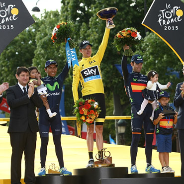Nairo Quintana acumuló este domingo el segundo podio de Tour de Francia de su carrera