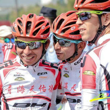 Pablo y Norberto Wilches en Vuelta al Lago Qinghai