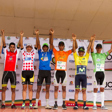 Podio Vuelta a Santander 2015