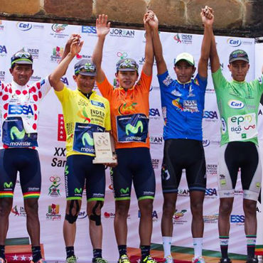 Wilson Cepeda ganó etapa y es líder de Vuelta a Santander 2015