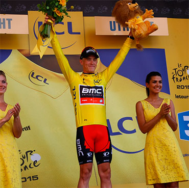 Dennis ganó el Prólogo en Utrech y es es el primer líder de la edición 2015 del Tour de Francia
