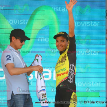 Edwin Sánchez ganador de la cuarta etapa de la Vuelta a Colombia