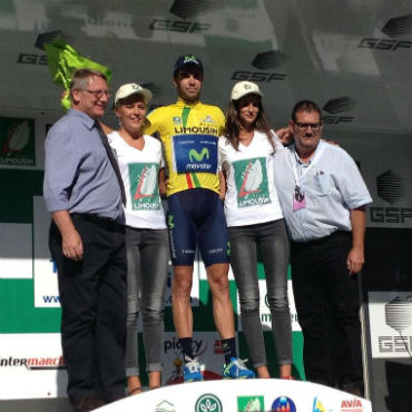 Jesús Herrada ganó etapa y es el líder del Tour de Limousin (FOTO Movistar)