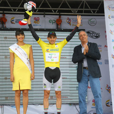 Oscar Sevilla, líder de la Vuelta a Colombia