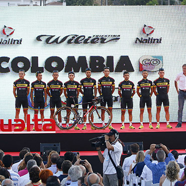 El Team Colombia pasó por la Presentación de Equipos y entró en conteo regresivo para iniciar la Vuelta a España