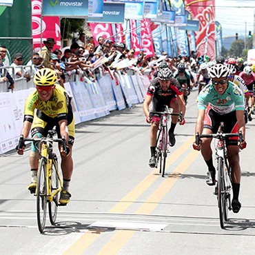 Jose Jaimes ganador de la tercera etapa de la Vuelta a Colombia