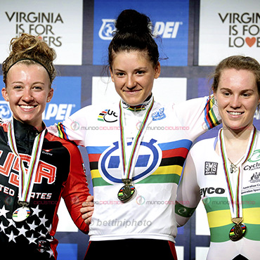 Chloe Dygert y Emma White ganadoras del oro y el bronce en Richmond