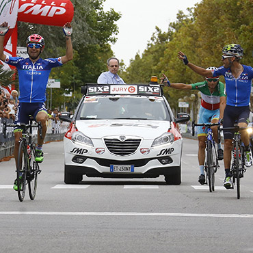 Ulissi, Visconti y el “Tiburón" Nibali se mostraron en gran nivel para la cita mundial de Richmond