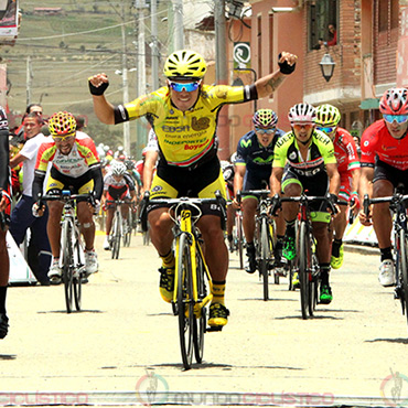José Jaimes, primer lider de la Vuelta a Boyacá 2015