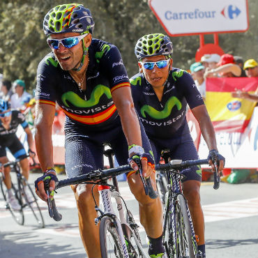 Nairo Quintana y Alejandro Valverde a la espera de la etapa de este miércoles