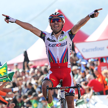 “Purito” ganó en Sotres y quedó a un solo segundo de la camiseta roja