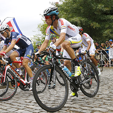 Rigoberto Urán luchó por el podio del Campeonato Mundial de Richmond1