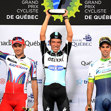 Rigoberto Urán ganó este viernes el Gran Premio Ciclístico de Québec