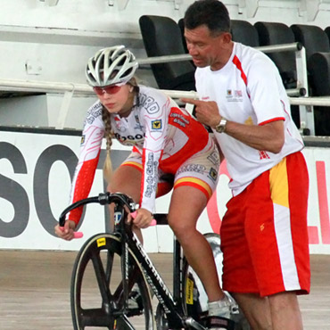 Absalón Rincón, técnico de Selección Bogotá de Pista