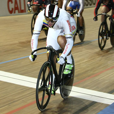 Puerta solo pudo ser séptimo en el Keirin de la parada caleña de la Copa Mundo