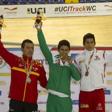 Javier Gómez oro para Boyacá en scratch