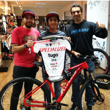 Juan Sebastián Guerrero, por su cuarta temporada con el Team Specialized-Tugó