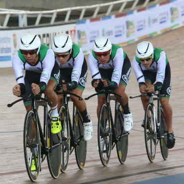 Cuarteta de ciclismo de Antioquía, en los Juegos Nacionales 2015