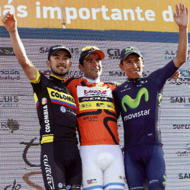 Podio Tour de San Luis 2015