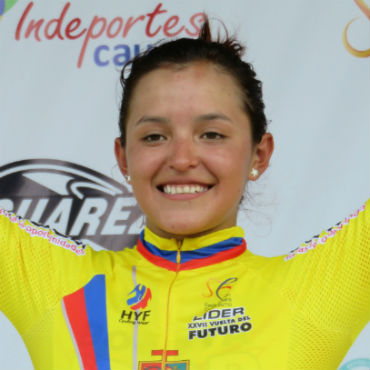 La bogotana Yesi Dueñas, líder de la Vuelta del Futuro 2015 (FOTO FCC)
