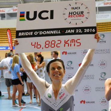 Bridie O´Donnell impone nuevo récord de la hora