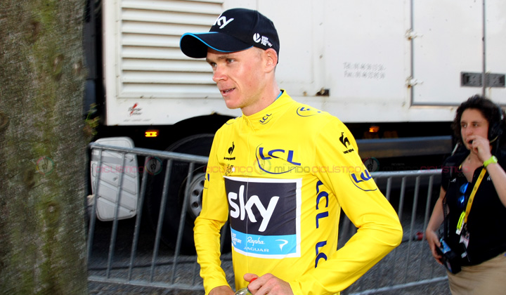 Chris Froome, amplío contrato con el Sky hasta el 2018