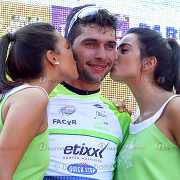 Gaviria alcanzó este martes una sensacional victoria de etapa y el liderato del Tour de San Luis