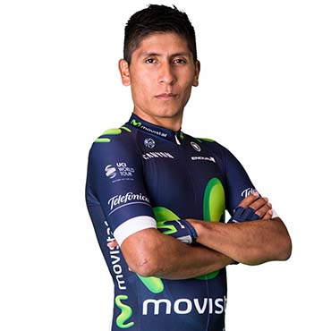 Nairo Quintana exhibió los modelos 2016 de su equipo Movistar Team