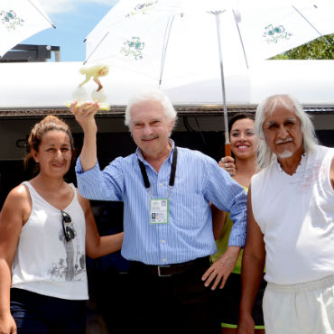 Gianni Savio condecorado en Tour de San Luis