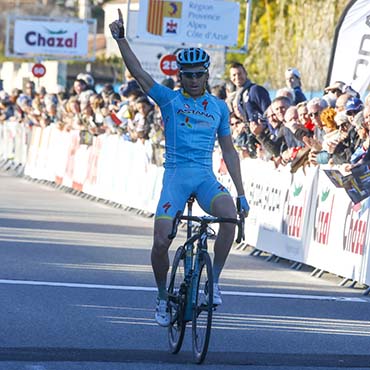 El ucraniano Grivko ganó la 3a etapa y es líder a un día del final