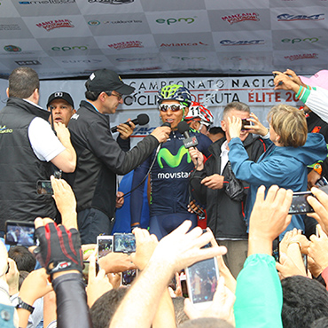 Nairo Quintana, en Campeonato Nacional de Ruta de Boyacá
