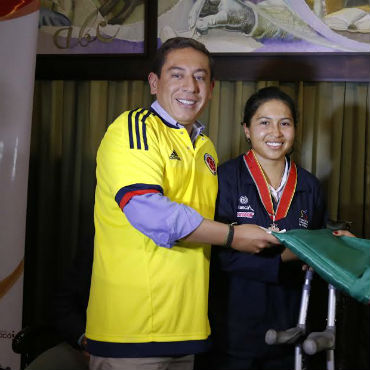 Carolina Munévar recibió un homenaje de parte de Gobernación de Boyacá