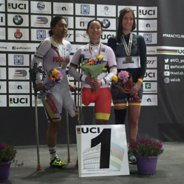 Carolina Munevar, podio en Italia