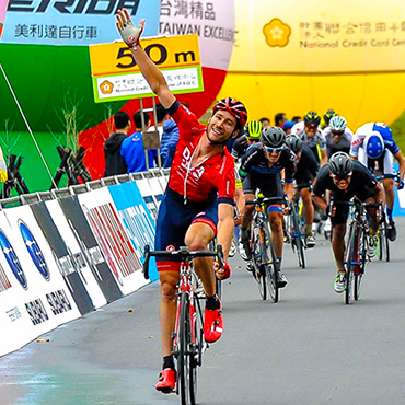 William Clarke vencedor en la cuarta etapa del Tour de Taiwan (Photo: Tour Taiwan Cycling malasia)