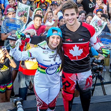 Mariana inició con pie derecho un 2016 donde apunta a los títulos en Mundial y Olímpicos (Foto: UCI BMX)